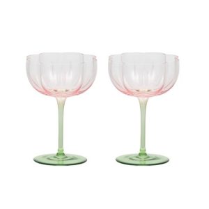 Tulip Pink Cocktail Glass