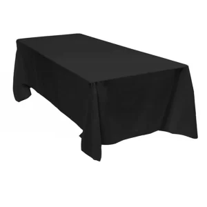 Rectangle Tablecloth for 6ft Trestle Black