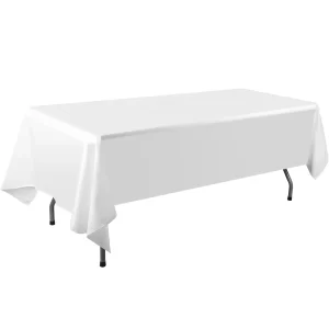 Rectangle Tablecloth for 6ft Trestle White