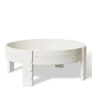 White Grinder Coffee Table