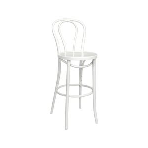 White Bentwood Bar Stool