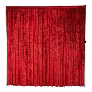 Red Velvet Draping Backdrop