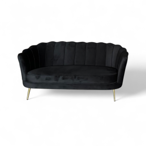 Black Clamshell Sofa