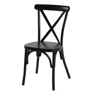 Black Crossback Signing Chair Set of two
