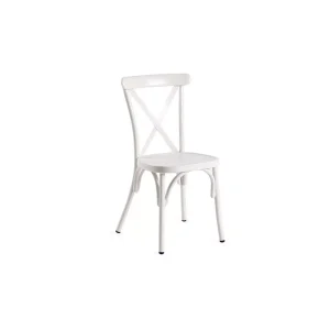 White Crossback Signing Chair Set of two